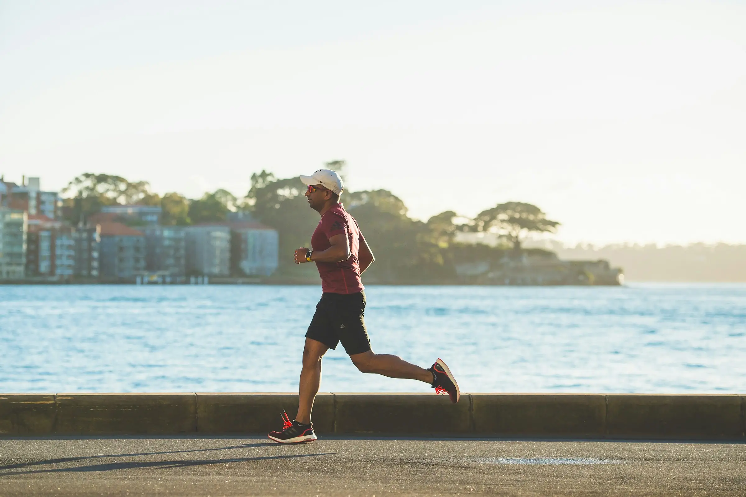 Runner exploring a new route